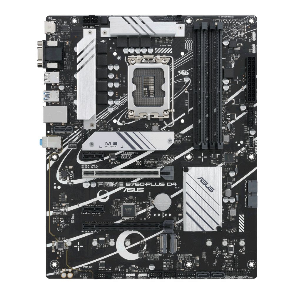 ASUS PRIME B760-PLUS D4 | Socket LGA 1700 | Intel B760 | 4xDDR4 | ATX | Moederbord - Matmuis - Matmuis
